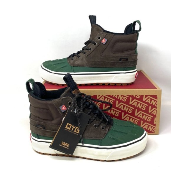 VANS Sk8-Hi Del Pato MTE-2 Shoe Brown Green Suede Women's Size Boots VN0A5JMNBGS - Picture 7 of 10